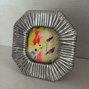 Beautiful Mexican Pewter Frame A Work Of Art To Showcase Your Art Opening 3”x3”